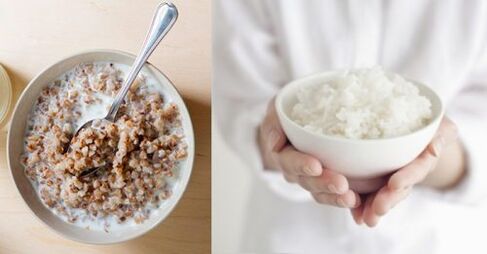 Gachas de trigo sarraceno y arroz para salir de la dieta cetogénica